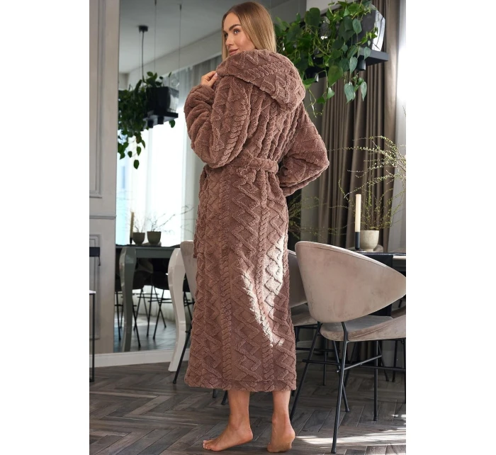 Dámský župan 2402 hnědý - L&L