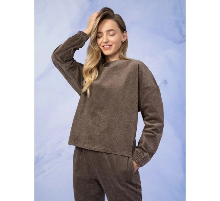 Dámská manšestrová mikina s kapucí OUTHORN OTHAW22TSWSF076-80S