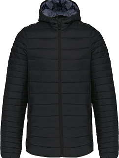 Kariban K 6110 Lehká pánská prošívaná bunda s kapucí 20.6110 black
