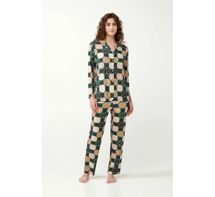 Dámské pyžamo na knoflíky model 20515309 - Vamp Dámské pyžamo na knoflíky model 20515309 - Vamp