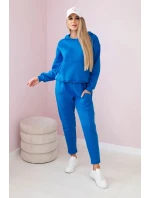 Zateplená sada mikinových + kalhot chrpově modrá Zateplená sada mikinových + kalhot chrpově modrá