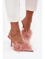 Lodičky s a patou růžové model 21715224 - Boto