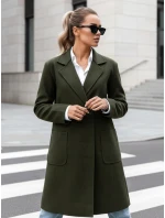 Dámský oversize dlouhý olivový kabát LINNORE FashionStreet NY0704