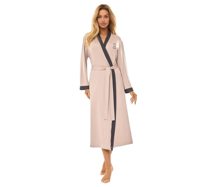L&L 2505 dlouhý dámský viskózový župan M-2XL