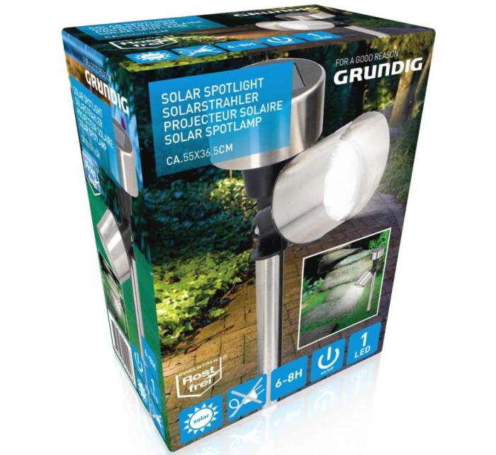 SOLÁRNÍ LAMPA 5,5X35,5CM GRUNDIG