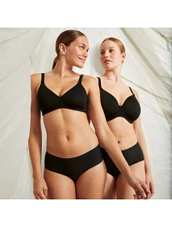 Selma Pure podprsenka s kosticí košíčky se spacer-výztuží 5237 black - RosaFaia