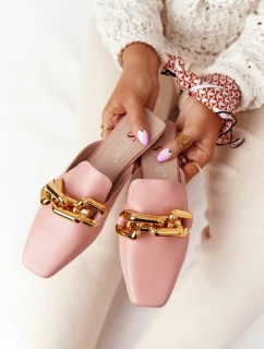 Dámské Nazouváky S řetízkem Růžové model 21549944 On Me - Boto