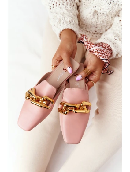 Dámské Nazouváky S řetízkem Růžové model 21549944 On Me - Boto