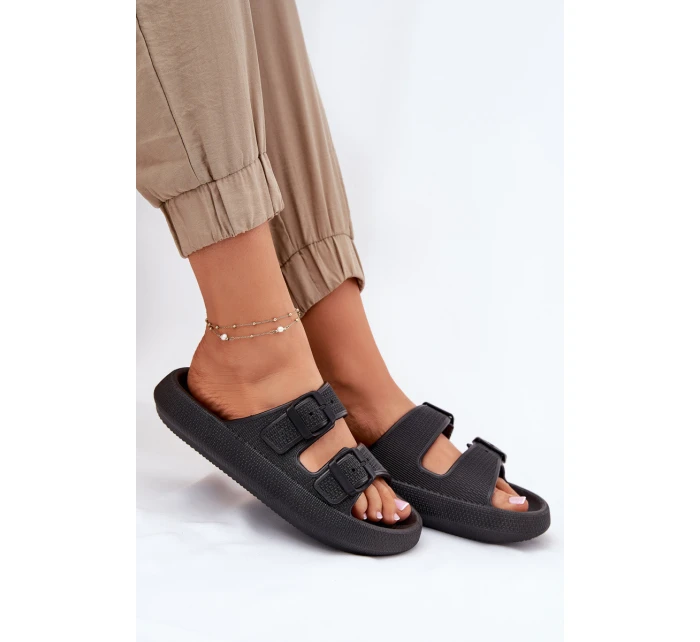 Dámské Sandały Na Platformě S Přezkami Černé Nitiana Dámské Sandały Na Platformě S Přezkami Černé Nitiana