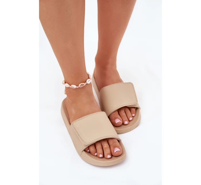 Dámské Pantofle Béžové model 21697593 - 4F