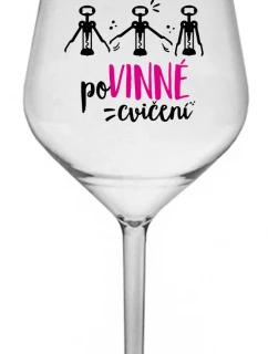 POVINNÉ CVIČENÍ - čirá nerozbitná sklenice na víno 470 ml