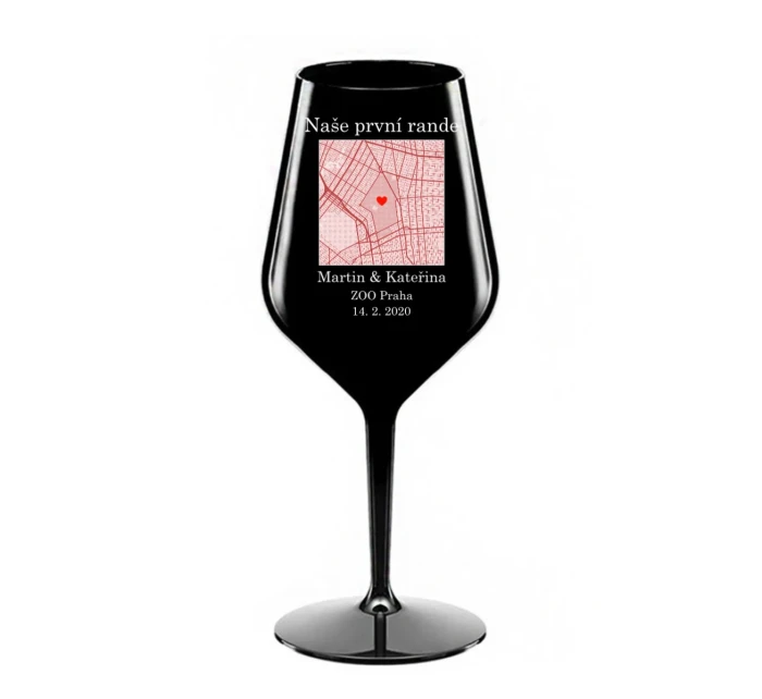 Personalizovaná nerozbitná sklenice s mapou Personalizovaná nerozbitná sklenice s mapou