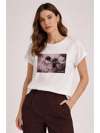 model 22079076 BLOUSE - OFF PINK model 22079076 BLOUSE - OFF PINK