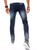 Pánské tmavě modré džínové kalhoty FashionStreet UX3826