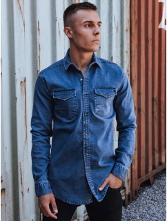 Pánská modrá džínová košile Dstreet model 21978441 - FashionStreet