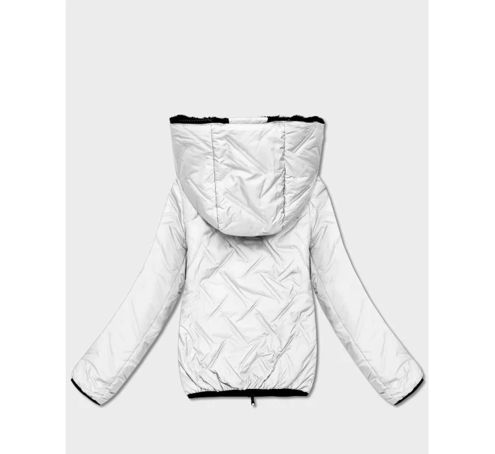 Bílo-černá oboustranná dámská bunda pro přechodné období S'West (B8546-2601) Bílo-černá oboustranná dámská bunda pro přechodné období S'West (B8546-2601)