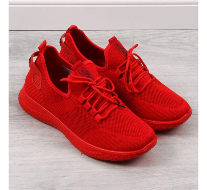 Pánská textilní sportovní obuv NEWS M EVE266B Red - Ostatní