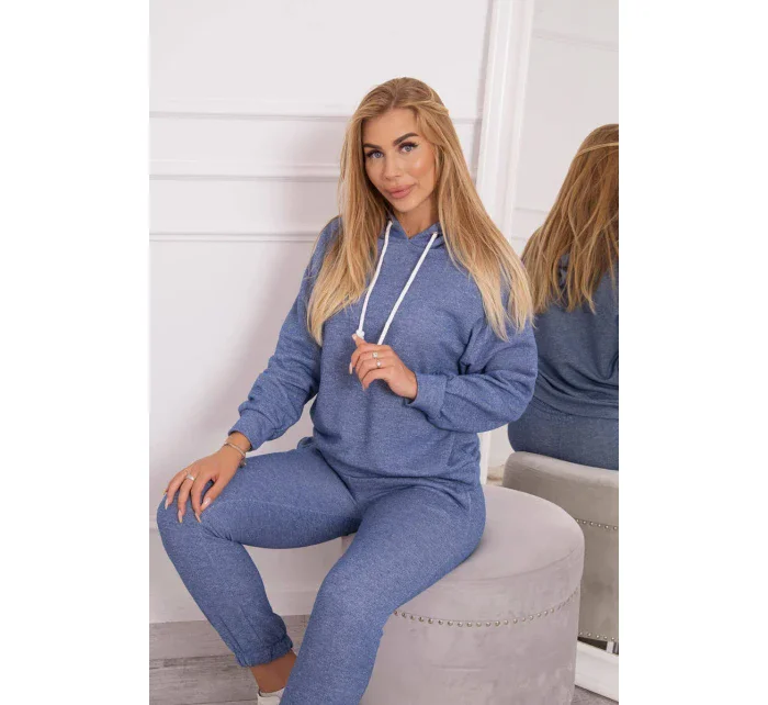 Džínová mikina s kapucí v model 18749102 - K-Fashion