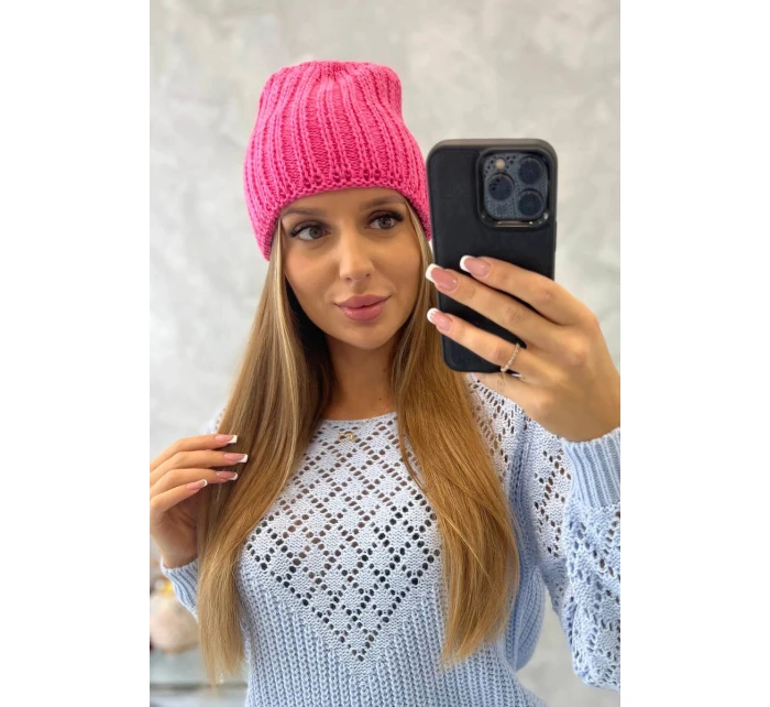Dámská čepice Rebeka K345 pink neon Dámská čepice Rebeka K345 pink neon