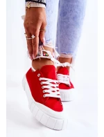 Dámské Tenisky na platformě Červené Comes Dámské Tenisky na platformě Červené Comes