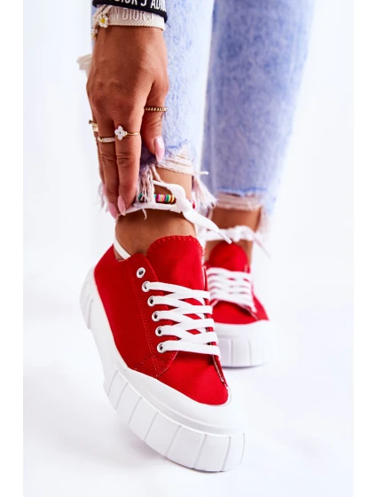 Dámské Tenisky na platformě Červené Comes Dámské Tenisky na platformě Červené Comes