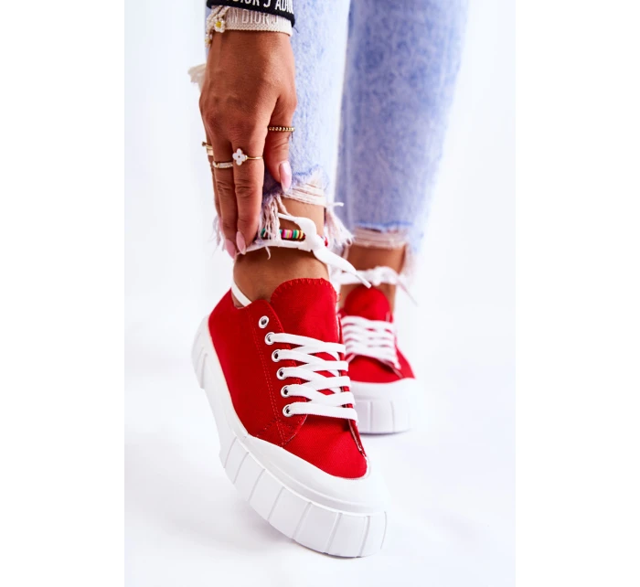 Dámské Tenisky na platformě Červené Comes Dámské Tenisky na platformě Červené Comes