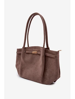 Shopper kabelka z eko semiše model 22111632 - Flora&Co