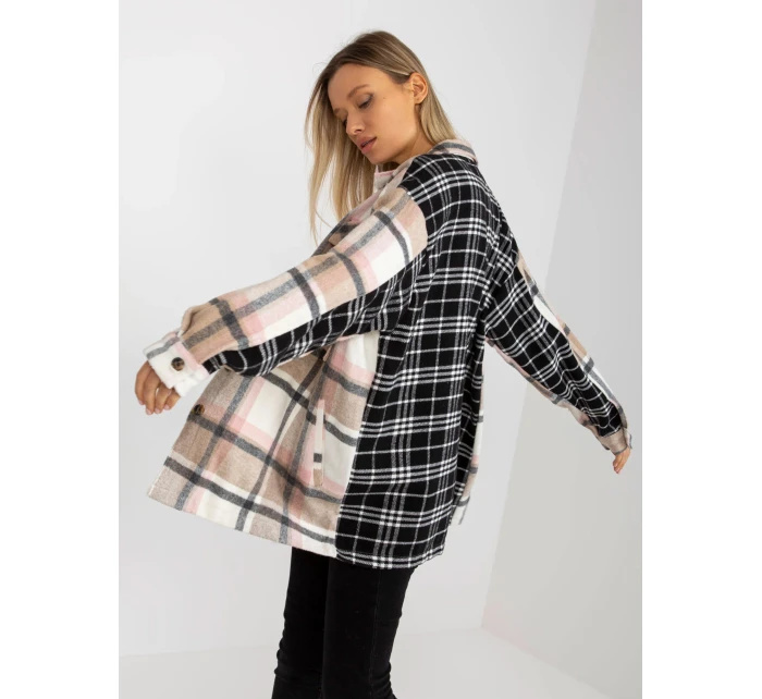 Košile KS černá a béžová model 17814484 - FPrice