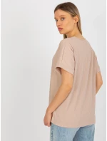 Dámská halenka LK BZ 509251.26X béžová - FPrice