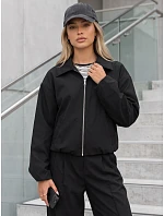 Krótka kurtka damska przejściowa bez czarna model 22350772 - FashionStreet Krótka kurtka damska przejściowa bez czarna model 22350772 - FashionStreet