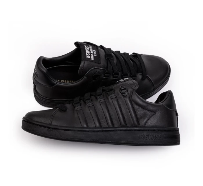 K-Swiss LOZAN II pánské tenisky z přírodní kůže černé (07943-904-M)