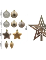 DEKORATIVNÍ PLASTOVÁ CETKA BEZPEČNÁ 40KS KRÉMOVÁ SLÍDA