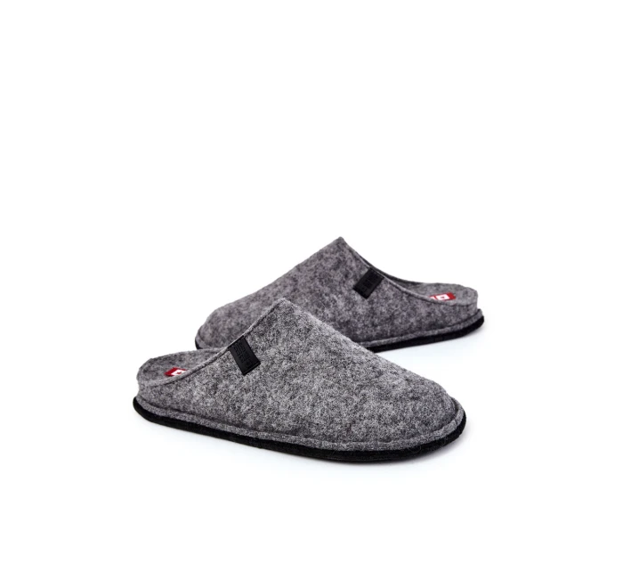 Klasické pánské pantofle Big Star KK176001 šedé Klasické pánské pantofle Big Star KK176001 šedé