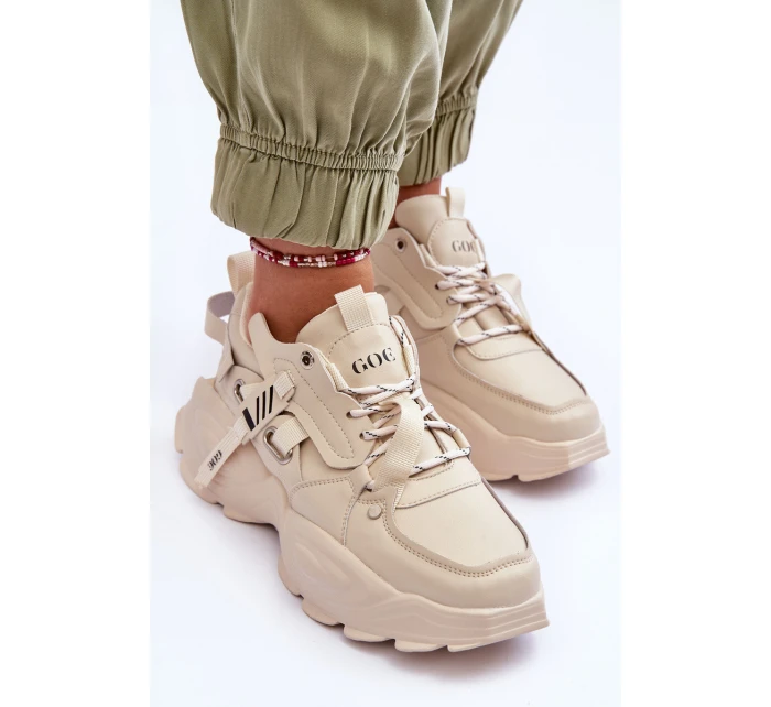 Sportovní Boty Sneakersy GOE MM2N4015 Bežové