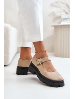 Dámské Polobotky S Přezkou Béžové model 21671120 - Boto