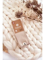 Dámské žebrované ponožky bez tlaku béžové Dámské žebrované ponožky bez tlaku béžové