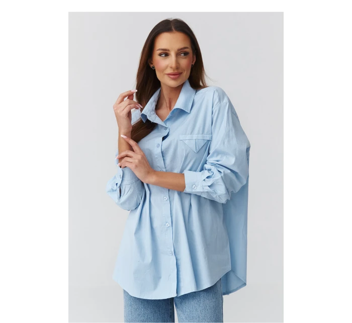 Košile s dlouhým rukávem model 224102 Makadamia Košile s dlouhým rukávem model 224102 Makadamia