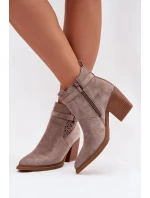 Boty na podpatku  model 224702 Step in style