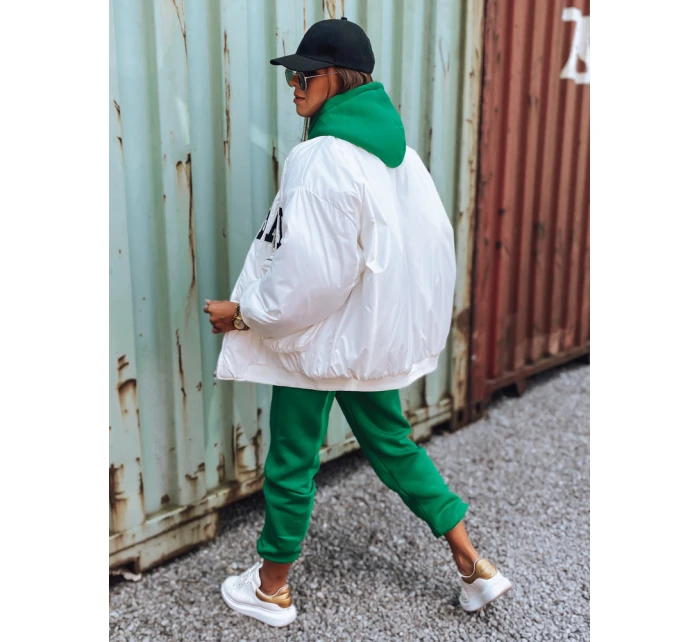 Dámská baseballová bunda BASKET bílá FashionStreet TY3118