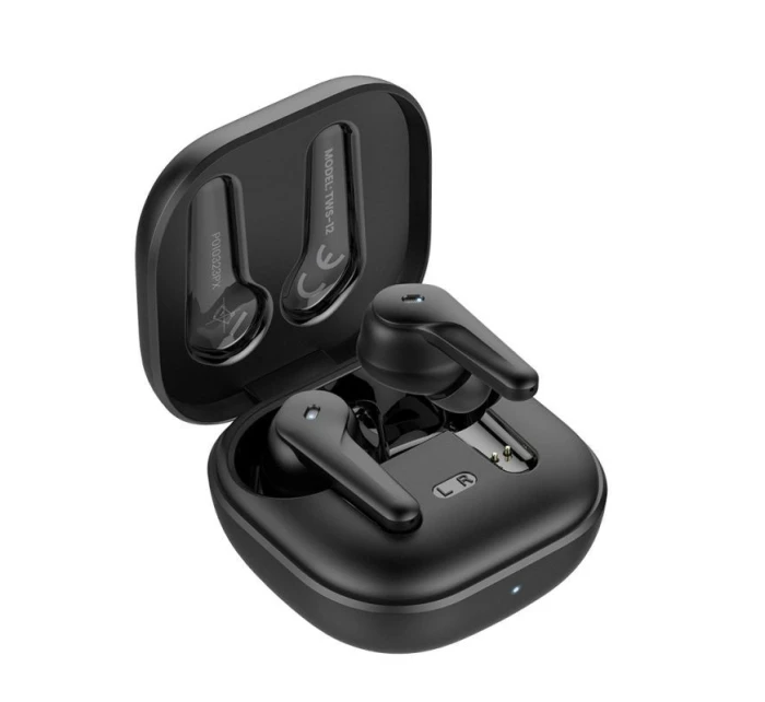 SAVIO BEZDRÁTOVÁ BLUETOOTH SLUCHÁTKA 5.3 S MIKROFONEM, ANC, ENC, QC TWS-12