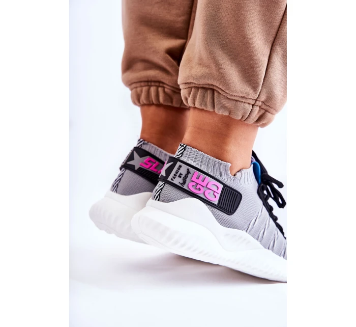 Dámská sportovní obuv nazouvací šedá Klayra Dámská sportovní obuv nazouvací šedá Klayra