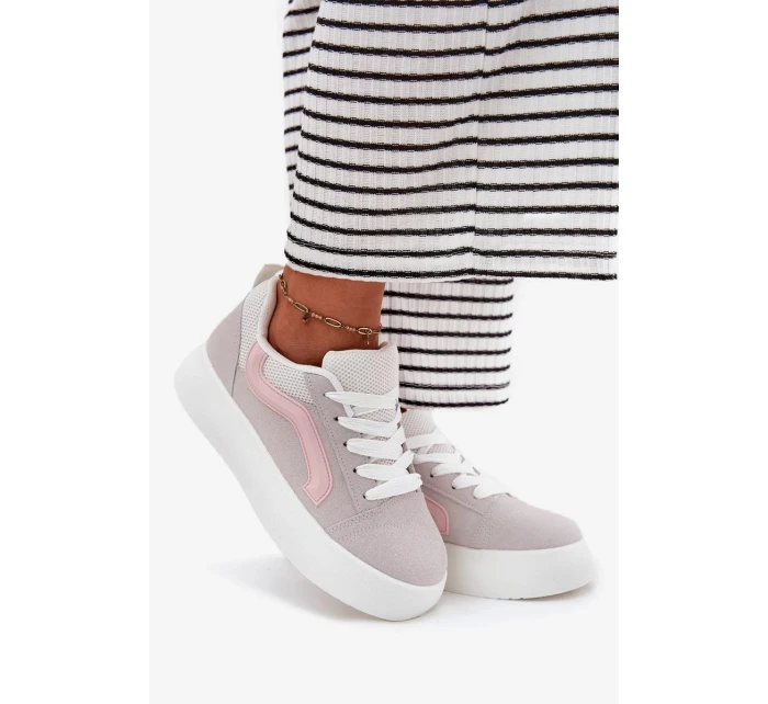 Dámské tenisky na platformě – šedé Tellnira Dámské tenisky na platformě – šedé Tellnira