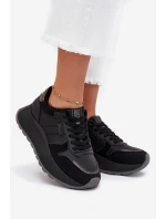 Dámské zateplené tenisky na platformě Big Star HI-POLY SYSTEM – černé