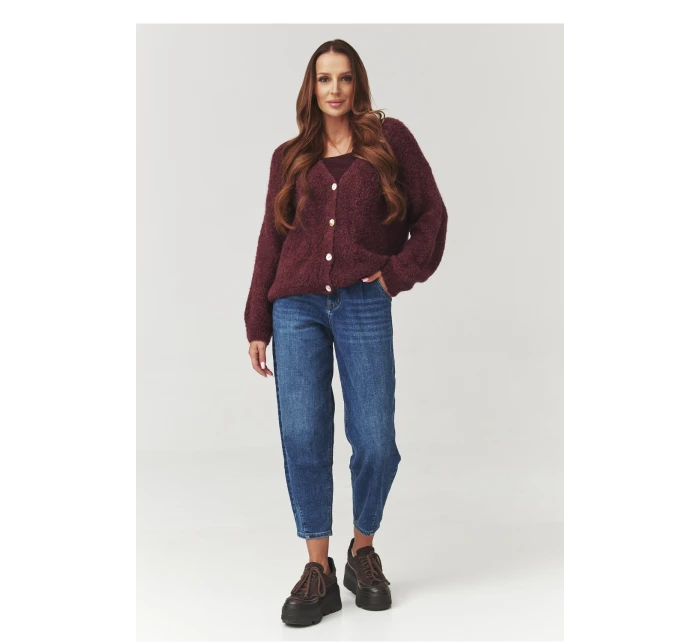 Svetr na zapínání  model 219738 Makadamia