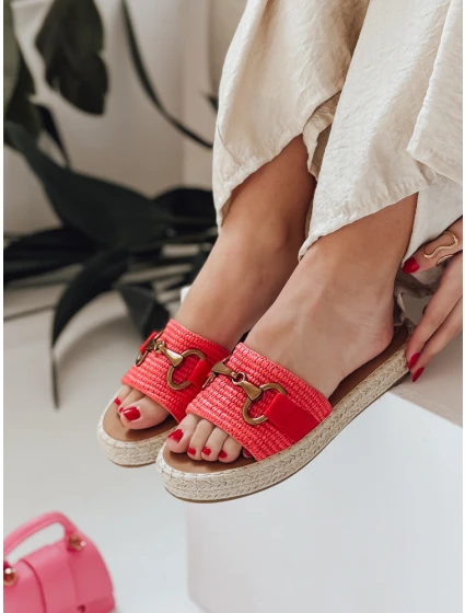 Dámské žabky MISSWAVE červené FashionStreet ZY0948