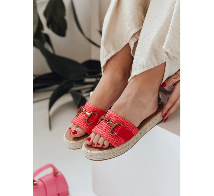 Dámské žabky MISSWAVE červené FashionStreet ZY0948