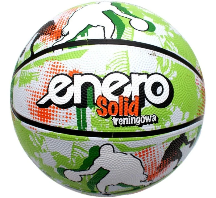 BASKETBAL ENERO SOLID R.7 ZELENÁ A BÍLÁ