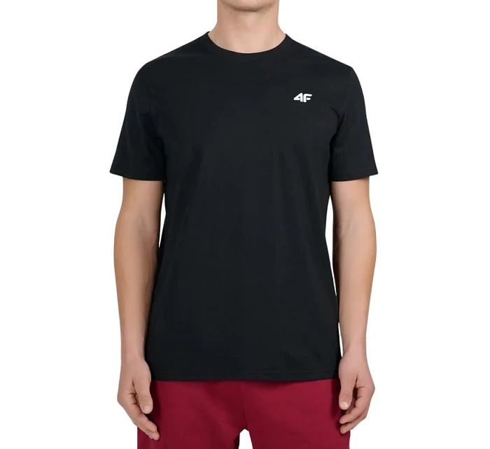 Pánské tričko 4F M3341 deep black 4FWMM00TTSHM3341 20S pánské Pánské tričko 4F M3341 deep black 4FWMM00TTSHM3341 20S pánské