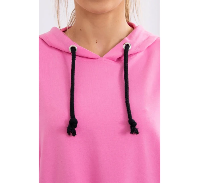 Šaty s kapucí ve světle růžové barvě Šaty s kapucí ve světle růžové barvě