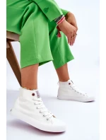 Dámské klasické vysoké tenisky Cross Jeans LL2R4086C Bílé Dámské klasické vysoké tenisky Cross Jeans LL2R4086C Bílé